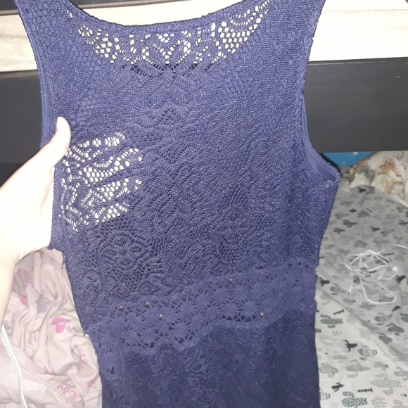 Navy blue lace dress - Picture 3 of 3